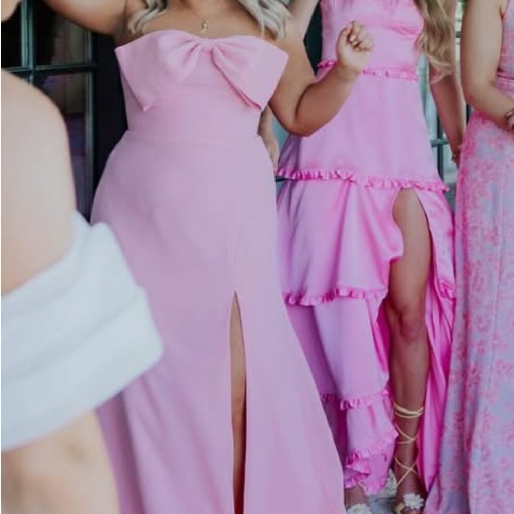 Pink Strapless dress